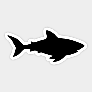 Shark Silhouette Sticker